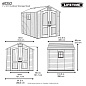 Пластиковый сарай LifeTime 7x9,5