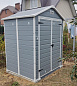 Сарай "Манор 6x5DD" (размеры 175 x 145 см), серый