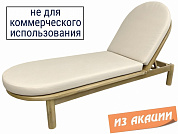 шезлонг-лежак деревянный с матрасом (не для horeca) tagliamento pill в официальном магазине viva-verde.ru