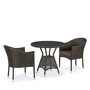 комплект плетеной мебели t707ans/y350-w53 2pcs brown в официальном магазине viva-verde.ru