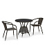 Комплект плетеной мебели T707ANS/Y137C-W53 2Pcs Brown