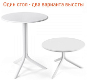 стол пластиковый обеденный nardi spritz + spritz mini в официальном магазине viva-verde.ru