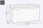 Сундук Дарвин 570 л (Darwin Box 570L) коричневый