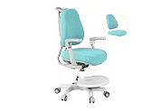 Детское эргономичное кресло Cubby Paeonia Grey/Green/Pink/Blue с подлокотниками + чехол в подарок. Зелёный. Растущие парты, парты-трансформер для дома и школы. За такой партой школьник будет учиться на отлично ⭐⭐⭐⭐⭐