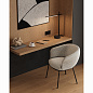 Стул paal, шенилл, серый