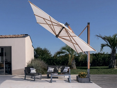 зонт профессиональный 3х4 м scolaro galileo wood в официальном магазине viva-verde.ru