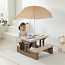 Стол садовый с зонтом UNIX Kids Garden Camel