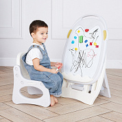 Развивающий детский мольберт UNIX Kids Grey