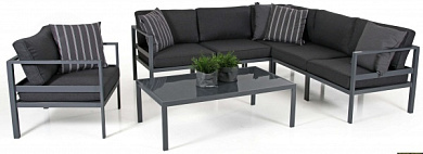 садовая мебель leone lounge black в официальном магазине viva-verde.ru