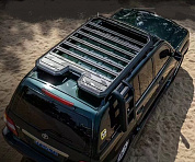 Багажник на крышу Toyota Land Cruiser LC100. Стильный и тихий багажник на крышу для вашего автомобиля.Изготовленный из высококачественного алюминиевого сплава, он обеспечивает надежность и долговечность. ⭐⭐⭐⭐⭐