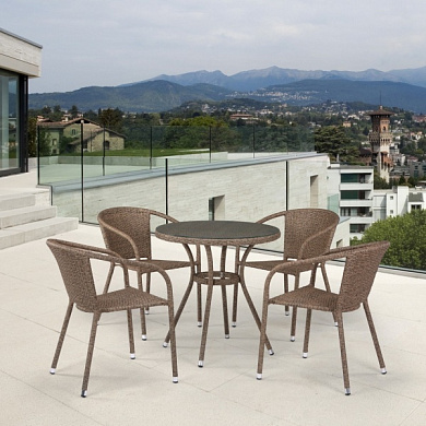 комплект плетеной мебели t282ant/y137c-w56 light brown 4pcs в официальном магазине viva-verde.ru