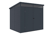 сарай пластиковый black fox artisan 4.5 м2 (2.38 x 1.92 м) от магазина viva-verde.ru