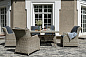 "Неаполь" обеденная группа плетеная из искусственного ротанга, цвет соломенный