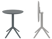 стол пластиковый складной siesta contract sky folding table ø60 в официальном магазине viva-verde.ru