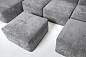 Модульный диван CUBE c лежаком