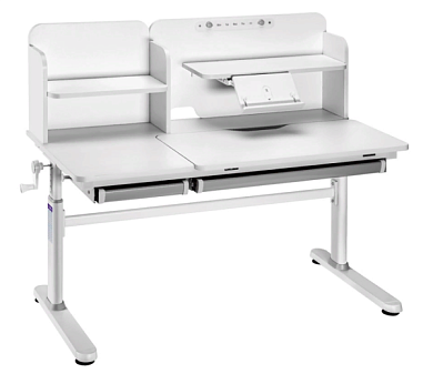 Парта для школьника Cubby Iris II Grey Серый. Растущие парты, парты-трансформер для дома и школы. За такой партой школьник будет учиться на отлично ⭐⭐⭐⭐⭐