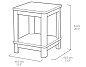 Стол Делюкс (Deluxe Side Table) графит