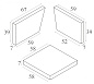 Угловая подушка Siesta Contract Monaco Corner Cushion