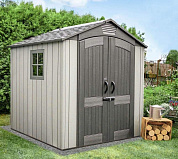 пластиковый хозблок lifetime woodlook 7x7 от магазина viva-verde.ru