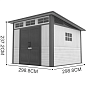 Пластиковый сарай FLEXI HOUSE 10х10