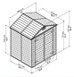 Сарай SkyLight 6x5 серый