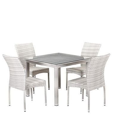 комплект плетеной мебели t257c/y380-w85-90x90 4pcs latte в официальном магазине viva-verde.ru