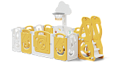 Манеж UNIX Kids SUPREME Music 160x160 Yellow