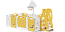 Манеж UNIX Kids SUPREME Music 160x160 Yellow