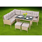 комплект плетеной мебели afm-107b beige (3 кор.) в официальном магазине viva-verde.ru