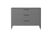 Комод Type oak 3 ящика ширина 120 см (серый). Современная мебель для гостиной, Более 50 шкафы, стелажи, комоды, диваны, столы, Доставка 24/7. Фирменная гарантия на детскую мебель.