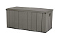 Сундук пластиковый WoodLook, 570 л, серый