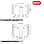 Пуфик Куб с подушкой (Cube with cushion)