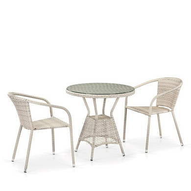 комплект плетеной мебели t705ant/y137c-w85 2pcs latte в официальном магазине viva-verde.ru