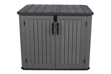 картинка ящик пластиковый woodlook, 1380 л, серый от магазина viva-verde.ru