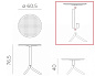 Стол пластиковый обеденный Nardi Step + Step Mini