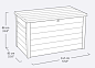 Сундук Онтарио 850 л. (Ontario Storage box) коричневый