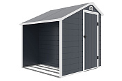 сарай пластиковый дровница black fox modernist d 6.8'x6.4' (3,92м2) от магазина viva-verde.ru