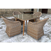 комплект мебели t368/y490 beige (4+1) в официальном магазине viva-verde.ru