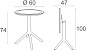 Стол пластиковый складной Siesta Contract Sky Folding Table 60